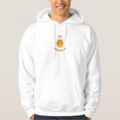Sudadera Blanca con Capucha “Sol Brillo Sola” Hoodie (Voorkant)