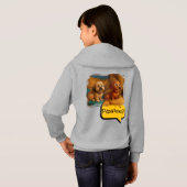 Sudadera con Capucha Perritas Hermanas Aventureras (Dos entier)