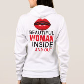 Sudadera con cremallera Beautiful Woman Hoodie (Achterkant)