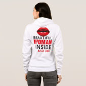 Sudadera con cremallera Beautiful Woman Hoodie (Achterkant volledig)