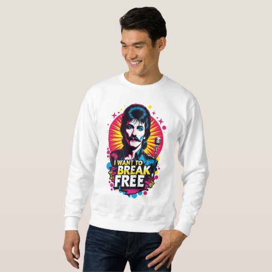Sudadera I Want to Break Free Trui (Voorkant volledig)