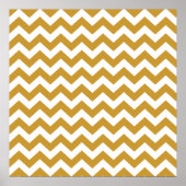 Sudan Brown Safari Chevron Poster (Voorkant)