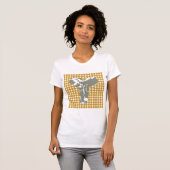 Sudan Brown Safari Dot met Pop Art Elephant T-shirt (Voorkant volledig)