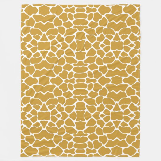 Sudan Brown Safari Giraffe Fleece Deken (Voorkant)