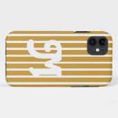 Sudan Brown Safari Stripe Case-Mate iPhone Case (Achterkant (horizontaal))