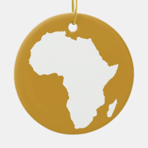 Sudan Bruin Avontuurlijk Afrika Keramisch Ornament