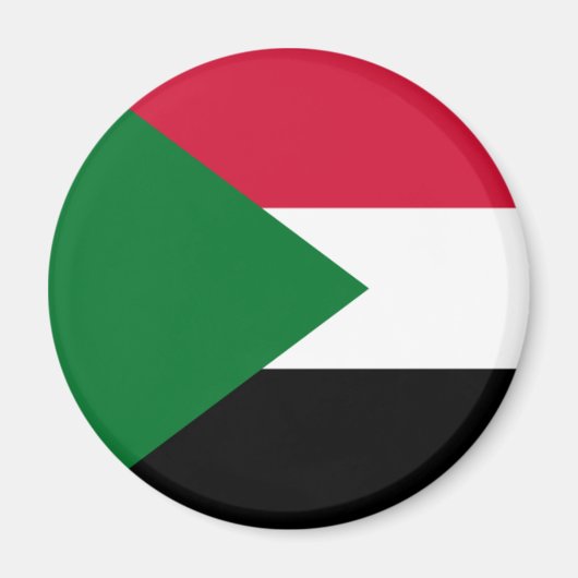 Sudan Flag Magnet Magneet (Voorkant)