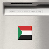 Sudan Flag Magnet Magneet (Insitu (Vaatwasser))
