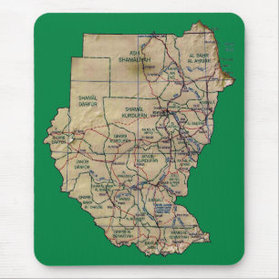 Sudan Map Mousepad Muismat