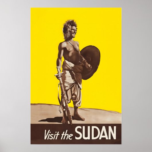 Sudan Print Sudanese Art Travel Poster  (Devant)