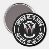 Sudan Round Emblem Magneet (Voorkant / Achterkant)