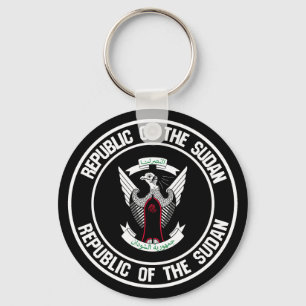 Sudan Round Emblem Sleutelhanger