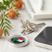 Sudan Round Emblem Sleutelhanger (Zijkant)