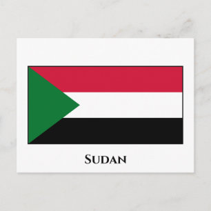 Sudanese vlag briefkaart