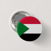 Sudanese vlag ronde button 3,2 cm (Voorkant /achterkant)