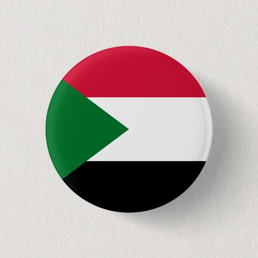Sudanese vlag ronde button 3,2 cm (Voorkant)