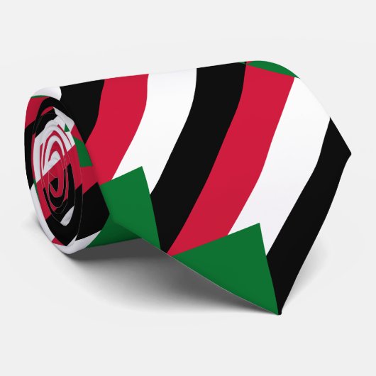 Sudanese vlag stropdas (Opgerold)