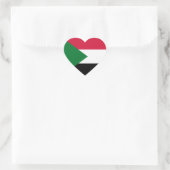 sudanvlag hart sticker (Tas)