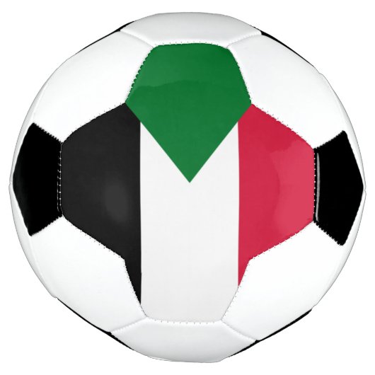 sudanvlag voetbal (Gedraaid)