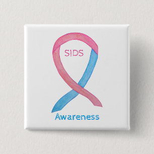 Sudden Baby Death (SIDS) Awareness Custom Pin Vierkante Button 5,1 Cm