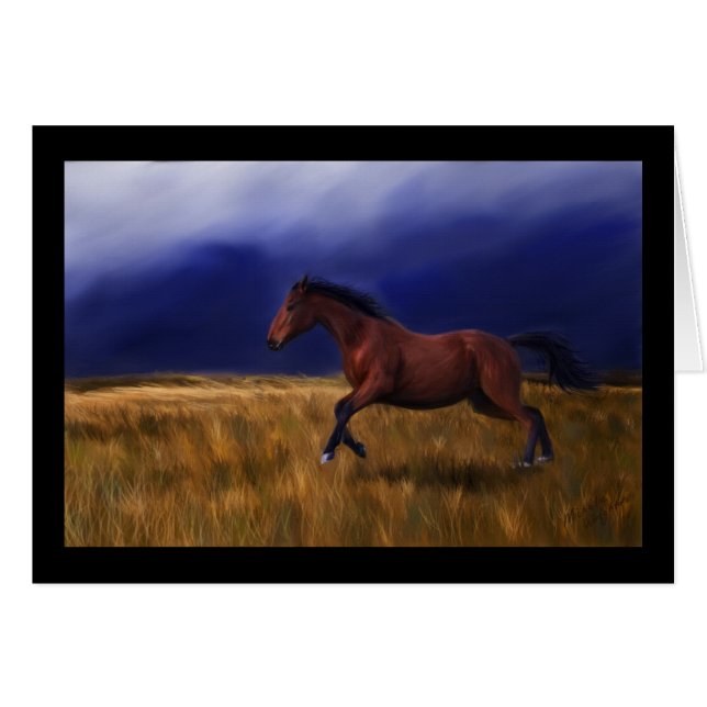 Sudden Thunder Horse Art (Voorkant Horizontaal)