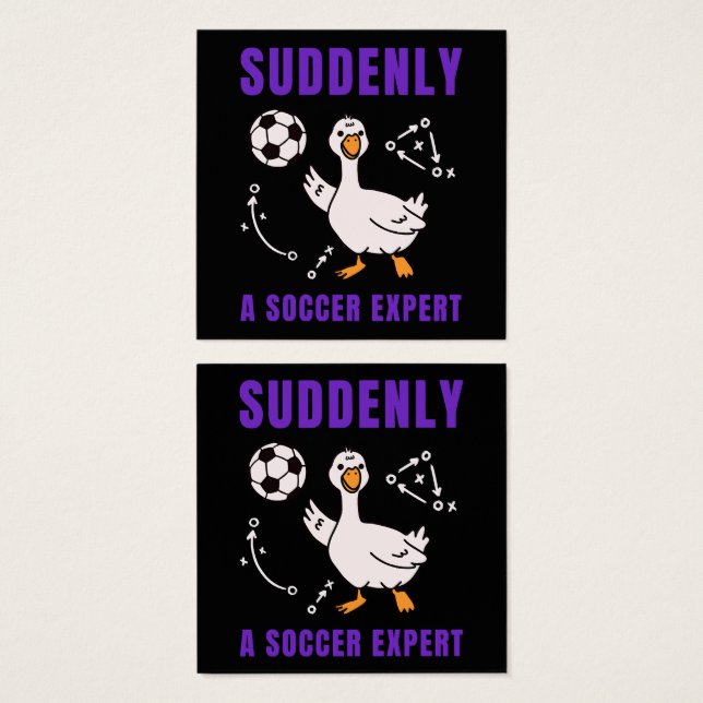 Suddenly a soccer expert (Devant & derrière)