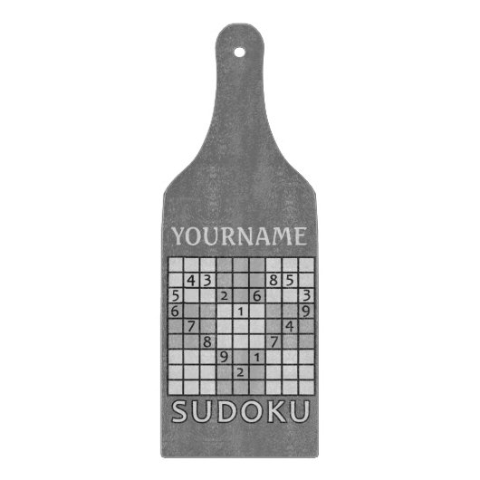 SUDOKU aangepaste snijplank (Voorkant)