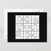 SuDoku Briefkaart (Voorkant / Achterkant)