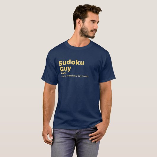 Sudoku Guy - Sudoku T-shirt (Voorkant volledig)