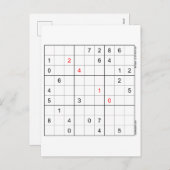 Sudoku Kaart 24-10 (Voorkant / Achterkant)