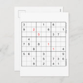 Sudoku Kaart 25-11 (Voorkant / Achterkant)
