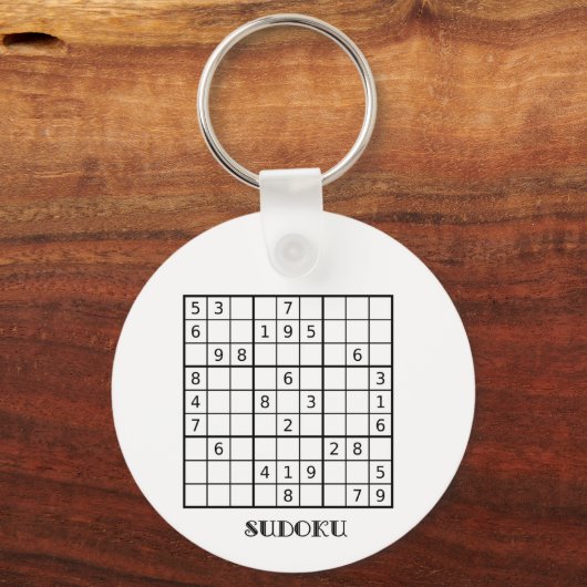 SUDOKU KEYRING SLEUTELHANGER (Voorkant)