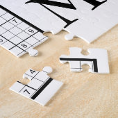 Sudoku Monogram Jigsaw Puzzle (Côté)