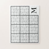 Sudoku Monogram Jigsaw Puzzle (Vertical)
