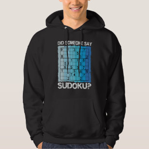 Sudoku Nummer Spel Puzzel Logica Speler Negen Rast Hoodie