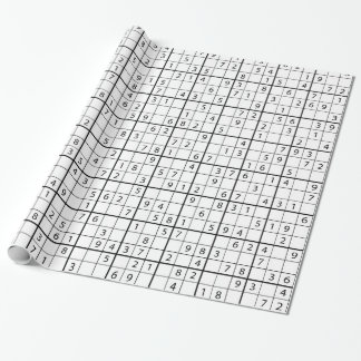 Sudoku-patroon Cadeaupapier