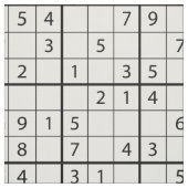 Sudoku-patroon Stof (Swatch)