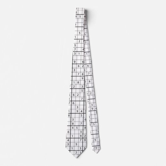 Sudoku-patroon Stropdas (Voorkant)