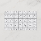 Sudoku-patroon Visitekaartje (Achterkant)