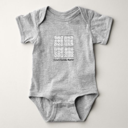 Sudoku Puzzels Ontwerp Romper (Voorkant)