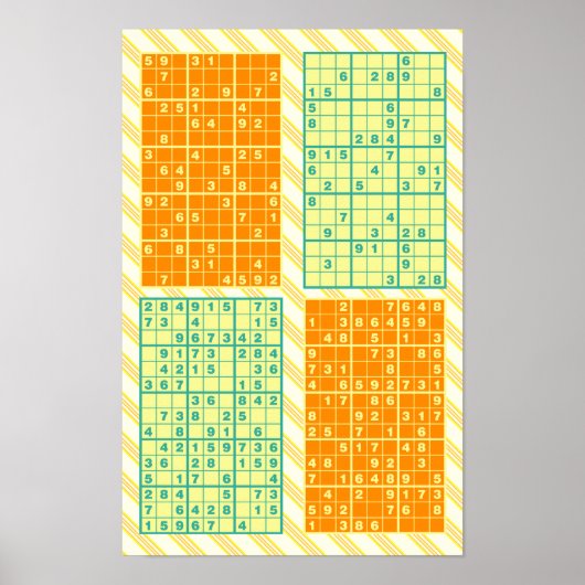 Sudoku Puzzels Poster (Voorkant)