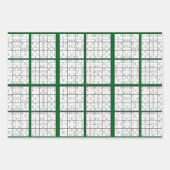 Sudoku Puzzle Design inpakpapier (Voorkant 3)