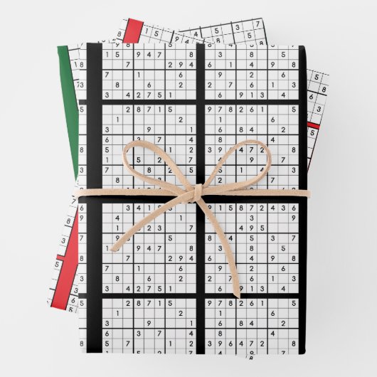 Sudoku Puzzle Design inpakpapier (In situ)