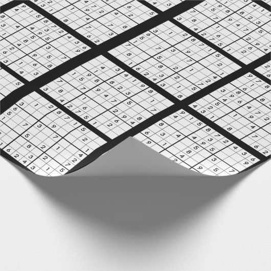 Sudoku Puzzle Design inpakpapier (Hoek)