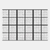 Sudoku Puzzle Design inpakpapier Vel (Voorkant)