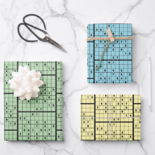 Sudoku Puzzle Design inpakpapier Vel