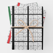 Sudoku Puzzle papier d'enveloppement de conception (En situation)