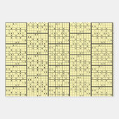 Sudoku Puzzle papier d'enveloppement de conception (Devant 3)