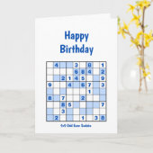 Sudoku Puzzles Carte d'anniversaire (Fleur jaune)