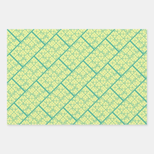 Sudoku Puzzles Inpakpapier Vel (Voorkant 3)